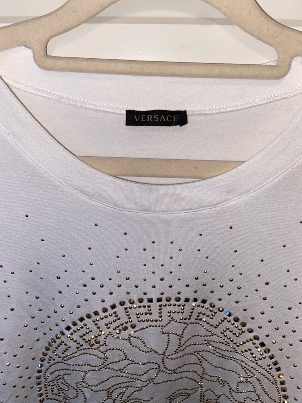 VERSACE Rhinestone Medusa Head Tee - Picture 7 of 10